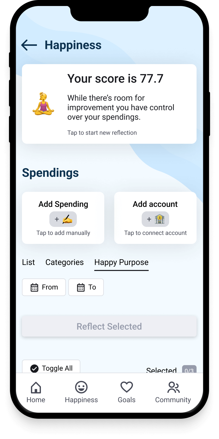 The Happiness Subscription product image - your personalised happiness score